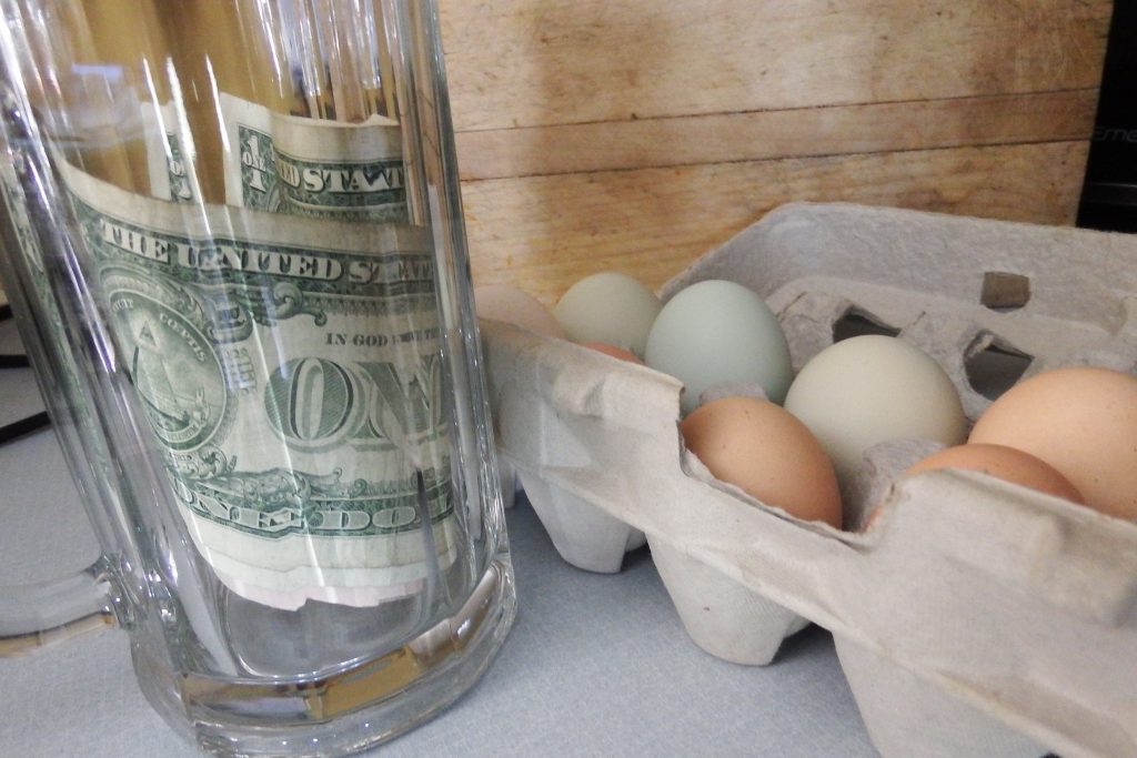 Easy backyard egg money accounting Avian Aqua Miser